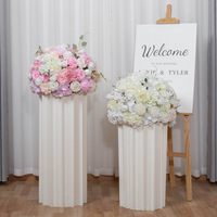 Buket Bunga Hydrangea Mawar Buatan Gaya Baru untuk Pameran Pernikahan, Pusat Perbelanjaan, dan Pajangan Jendela