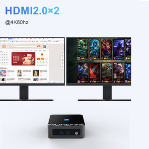 Morefine 13th Gen Intel <span class=keywords><strong>i5</strong></span> 1340P i7 1260P N100 M9 Pocket Mini PC DDR4 NVME Dual HDMI2.0 2,5G LAN PC Gamer Mini Computadora WiFi6 - Product Image 4