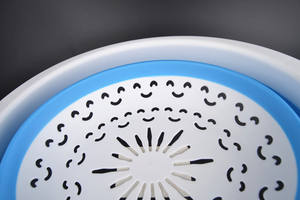 लचीली फोल्डेबल सब्जी स्ट्रेनर सिलिकॉन स्ट्रॉनर छोटे वॉशिंग बाउल नाली की टोकरी रसोई सामान ढहने योग्य - Product Image 6