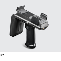 Lector RFID UHF de Largo Alcance (20m) Compatible con Android e iOS, Escáner de Códigos de Barras 1D/2D para Logística de Almacén, Gestión de Ganado y Control de Inventario