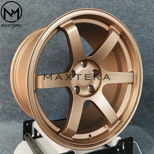 Rines de Aleación Maxtera Forged Custom <span class=keywords><strong>TE37</strong></span> SAGA SL PLUS Estilo JDM para Supra GR Yaris Civic Type R WRX STI Golf GTI BMW M3 M4 - Product Image 1