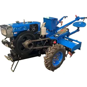 Kenya'da iki tekerlekli traktör çekme marş yürüyüş dizel traktör için tarım makinesi çift pulluk