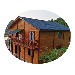 Casa de jardín de madera de dos pisos personalizada con característica impermeable para uso en exteriores - Product Image 1