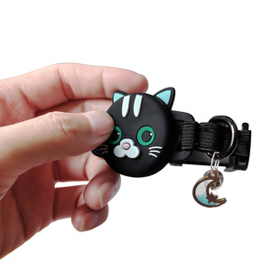 Chống Mất Airtag Định Vị Theo Dõi Sáng Không Thấm Nước Có Thể Điều Chỉnh Mèo Cổ Áo Dễ Thương Phim Hoạt Hình Phản Quang Nylon Vật Nuôi Phụ Kiện - Product Image 2
