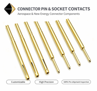 Connecteurs de précision EV BMS, broches personnalisées en alliage de cuivre ou en acier inoxydable, usinées CNC, contacts de prise de charge OEM ODM