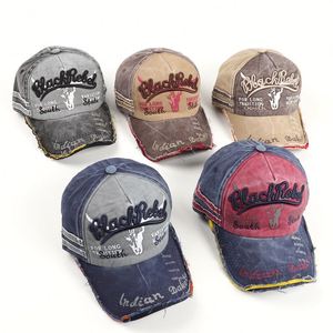 China Supplier Men Sport Hats Wholesalers Embroidery Distressed Baseball Cap Custom - Product Image 1
