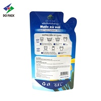 Sachet d'emballage personnalisé refermable pour détergent liquide et produits d'entretien ménager