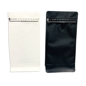 Papel de aluminio con acabado mate de primera calidad, 8 sellos laterales, fondo plano impreso personalizado, bolsa de café de 4 oz con válvula y cremallera - Product Image 2
