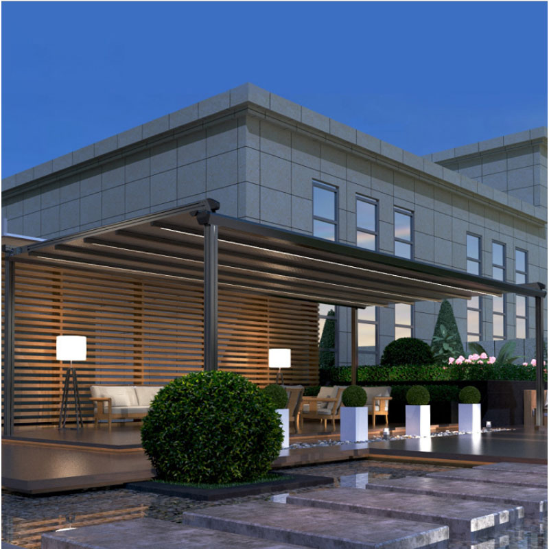 High grade outdoor awning garden park canopy electric ceiling