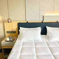 Surmatelas une pièce en microfibre Queen Size avec fonction de massage Remplissage en fibre de polyester recyclé très ferme et épais
