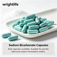 Capsules de bicarbonate de sodium en vrac, capsules vides, étiquette privée, formule personnalisée, emballage de compléments alimentaires