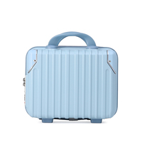 Mini trousse de maquillage portable à coque rigide avec verrouillage par mot de passe pour voyage en extérieur et usage quotidien