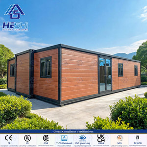 Unité de cabine de camping-car conforme aux normes australiennes, mur en EPS de 75 mm, maison conteneur préfabriquée extensible de 20, 30 ou 40 pieds, maisonnette à 2, 3, 4 ou 5 chambres - Product Image 1