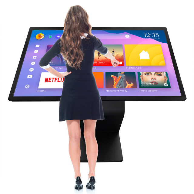 Interactive Inch Touch Screen Kiosk Horizontal Touch Screen Kiosk With Mini Pc and Digital Menu Board