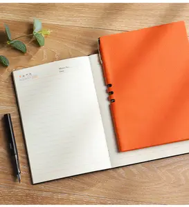Penjualan laris A5 sederhana rapat bisnis alat tulis kantor kustom LOGO notebook