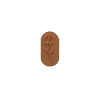 Perles rondes en silicone de qualité alimentaire, motif dessin animé, fleur de rose, accessoires pour stylos d'enfants, vente directe d'usine en gros