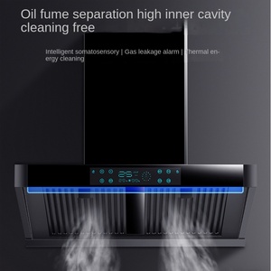 Table de cuisson électrique au design moderne, commande tactile, surface en verre, protection anti-extinction de flamme, 2000W, hotte murale pour cuisinière de cuisine - Product Image 4