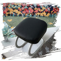 Tabouret de méditation noir portable à hauteur réglable, pivotant, pour la maison et le bureau, 24 pouces