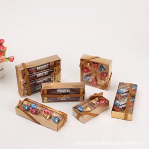 Boîte à bonbons en <span class=keywords><strong>chocolat</strong></span> <span class=keywords><strong>Hershey</strong></span> Sushi, fabrication directe, boîte en papier pliable, nœud en ruban doré, boîte cadeau exquise - Product Image 2