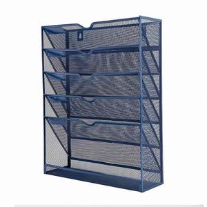 Sam Office or Home Purple Mesh Desk Organizer 6 Layers Paper Holder Desktop <b>File</b> Letter Mail <b>Document</b> Sorter - Product Image 6