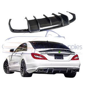 Diffuseur arrière de style <span class=keywords><strong>R</strong></span> en fibre de carbone de haute qualité C218 CLS avec trou pour lampe pour <span class=keywords><strong>Mercedes</strong></span> Benz Classe C 63 <span class=keywords><strong>AMG</strong></span> - Product Image 6