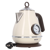 Bouilloire électrique avec indicateur de température, 1,5 L, en titane pur, 1500 W, ébullition rapide, arrêt automatique, protection contre l'ébullition à sec, contrôle numérique