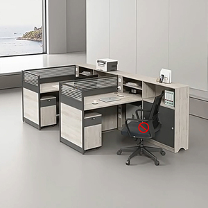 Màn hình hiện đại trạm thay đồ phân vùng nhân viên bàn máy tính bàn văn phòng hiện đại đơn giản cho nhân viên - Product Image 4