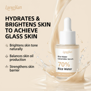 Essence de <span class=keywords><strong>riz</strong></span> coréen à la céramide et à l'acide hyaluronique - Peau de verre éclatante, hydratante pour les peaux sèches et ternes, sans parfum et non comédogène - Product Image 3