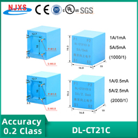 NJXSE-Transformador de corriente micro de 1A/10mA, 5A/5mA, 5A/2,5 mA, montaje en PCB, mini transformador CT de 4 pines, 100mA/10mA, precio de fábrica