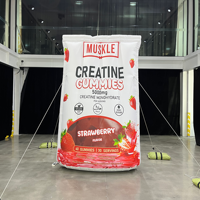 Sacs publicitaires gonflables personnalisés en tissu Oxford pour emballages de chips et de snacks sucrés, idéaux pour la promotion