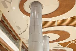 Tùy chỉnh hình màu trung tâm mua sắm trong nhà xây dựng trang trí kim loại Veneer tường trần để trang trí - Product Image 6