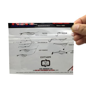 Pochette d'emballage de leurre de pêche à la traîne en plastique souple, sac à fermeture éclair avec impression personnalisée - Product Image 3