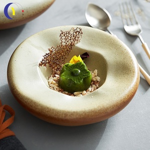 Bol en céramique moderne en forme de nid avec design irrégulier pour la vaisselle des hôtels, restaurants, clubs et cérémonies - Product Image 2