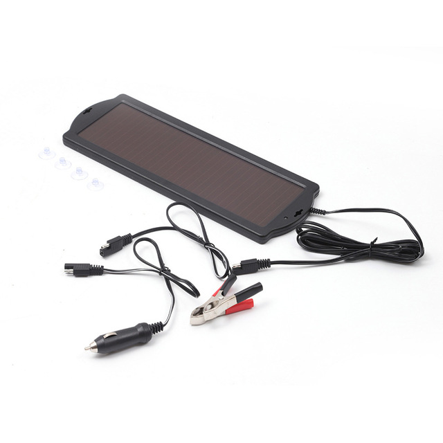 2.5w-7.5w Amorphous Silicon Solar Panel Car Battery Charger Portable Waterproof Power Trickle Battery Charger & Maintainer