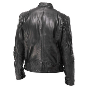 Spot all'ingrosso Fashion Design <span class=keywords><strong>giacca</strong></span> da moto classica <span class=keywords><strong>giacca</strong></span> da moto in <span class=keywords><strong>pelle</strong></span> PU <span class=keywords><strong>giacca</strong></span> da <span class=keywords><strong>uomo</strong></span> in <span class=keywords><strong>pelle</strong></span> sottile - Product Image 3