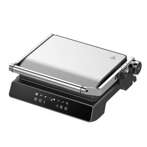 Grille électrique en acier inoxydable <span class=keywords><strong>Plaque</strong></span> <span class=keywords><strong>de</strong></span> revêtement antiadhésive Grille <span class=keywords><strong>d</strong></span>étachable à 4 tranches Grille <span class=keywords><strong>de</strong></span> contact avec contrôle <span class=keywords><strong>de</strong></span> la température NTC - Product Image 2