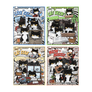Paquete de 20 Hojas de Pegatinas de Dibujos Animados de Bolas de Leche Blancas, Paquetes de Pegatinas Infantiles para Adorables Diarios Hechos a Mano - Product Image 4