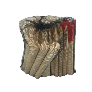 لعبة فايكنغ في الحديقة الشطرنج الأصلية للأماكن الخارجية مجموعة KUBB الخشبية