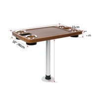 Table d'activité rotative et amovible pour yacht, camping-car, table de bar, table de bureau, table basse, table de bateau, fabriquée en Chine