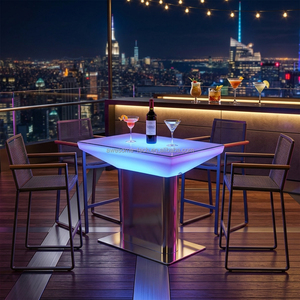 <span class=keywords><strong>Table</strong></span> basse moderne en verre de luxe au design LED - Product Image 1