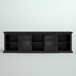 Soportes de <span class=keywords><strong>TV</strong></span> de montaje en suelo clásico de simplicidad negra moderna <span class=keywords><strong>Mueble</strong></span> de <span class=keywords><strong>TV</strong></span> de madera multifunción <span class=keywords><strong>Mueble</strong></span> Para <span class=keywords><strong>TV</strong></span> - Product Image 2