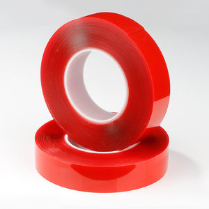 Cinta Adhesiva de Doble Cara Transparente, Súper Resistente, Sin Costuras, Gruesa, de Fondo Rojo, Lavable y Reutilizable - Product Image 5