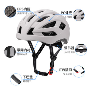 Casque de vélo de route en PC et EPS avec 26+ ouvertures d'aération, réglable, unisexe, protection de la tête - Product Image 1