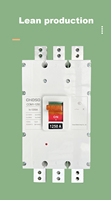 CHOSO COM1-1600 3P/4P 1000A/1250A/1600A 35kA Disjoncteur thermomagnétique à boîtier moulé (MCCB) Interrupteur d'air 400V/380V/415V