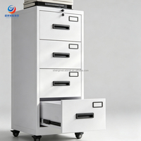 Archivador vertical de estructura desmontable con cajones, mueble metálico de fácil montaje para almacenamiento de documentos de oficina, exportación.