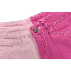 LONGBIDA Jean droit extensible à taille haute Y2K pour femmes Pantalon en denim décontracté respirant imprimé Baggy Jeans - Product Image 2