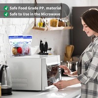 Sacs de cuisson vapeur réutilisables transparents et sécuritaires pour aliments, avec fermeture éclair, pour légumes, pommes de terre, viande et aliments surgelés – Fabrication sur mesure