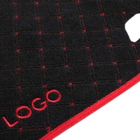Tapis de tableau de bord en cuir suédé couleur unie sur mesure, commande en gros