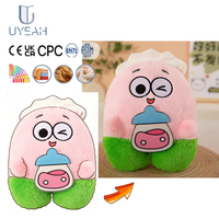 UYEAH OEM/ODM CE EN71 CPC Lapin en peluche personnalisé, jouet en peluche doux en coton PP rose, coussin, poupée, cadeaux pour enfants