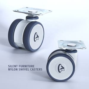 65 mm Schwenkplatte Mittelschwere Zweirad-Lenkrolle für Medizinische Trolleys und Schönheitsgeräte - Product Image 3